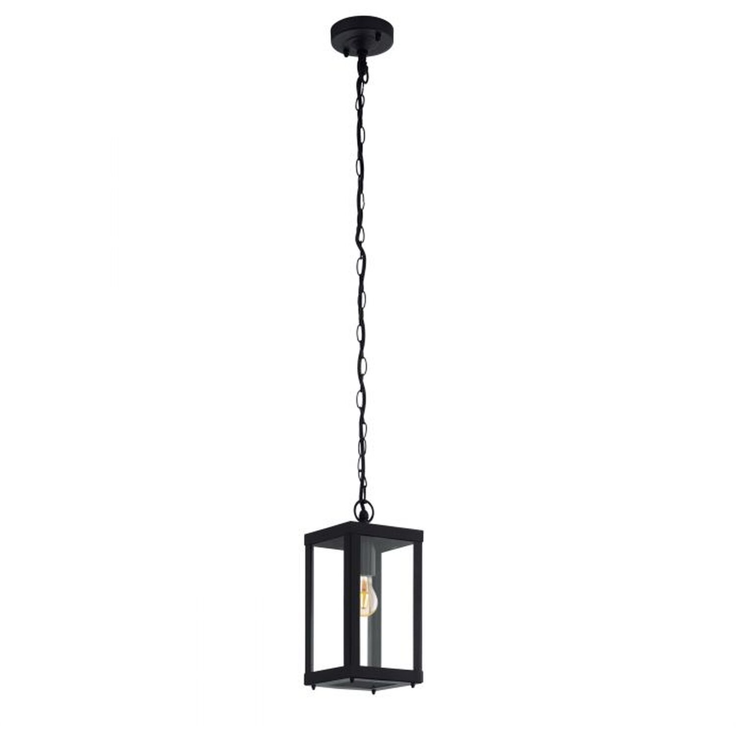 EGLO ALAMONTE 1 Caged Exterior Pendant Light - Black