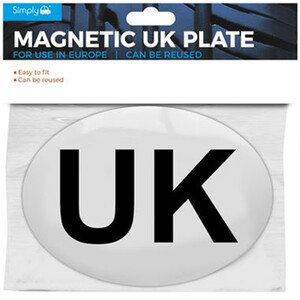 Oval Magnetic UK Badge