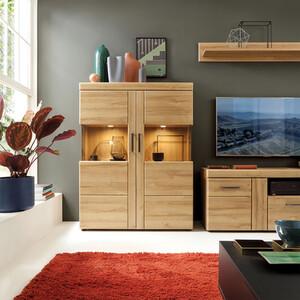 Cortina Low Wide 2-Door Display Cabinet