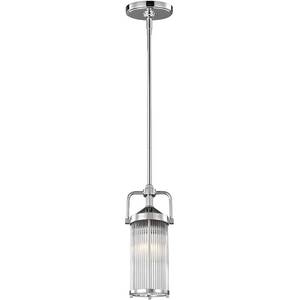 Paulson 1 Light Mini Ceiling Pendant Light Chrome IP44, G9