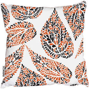 Swirl With Floral Doodled Textures Outdoor Cushion
