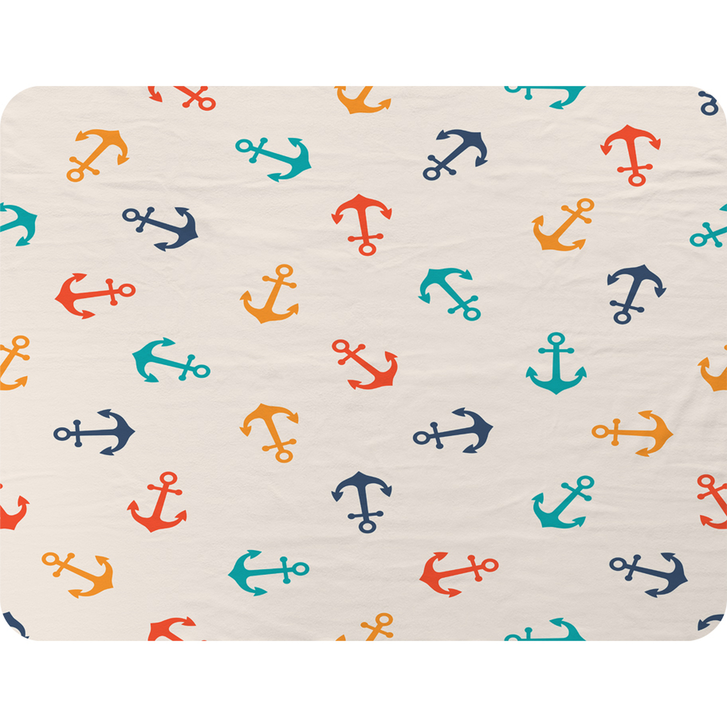 Blue Anchors Quilted Blanket NCU0TH1324