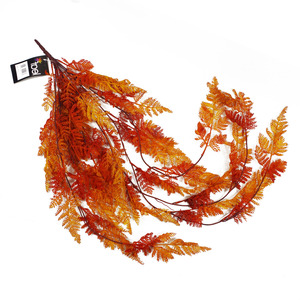 Artificial Hanging Maidenhair Fern Plant Autumn Orange