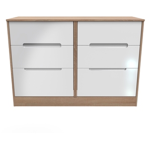 Monaco Ready Assembled 6 Drawer Midi Chest
