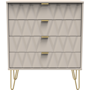 Diamond Ready Assembled 4 Drawer Chest