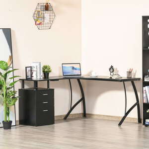 HOMCOM  L Shaped Desk