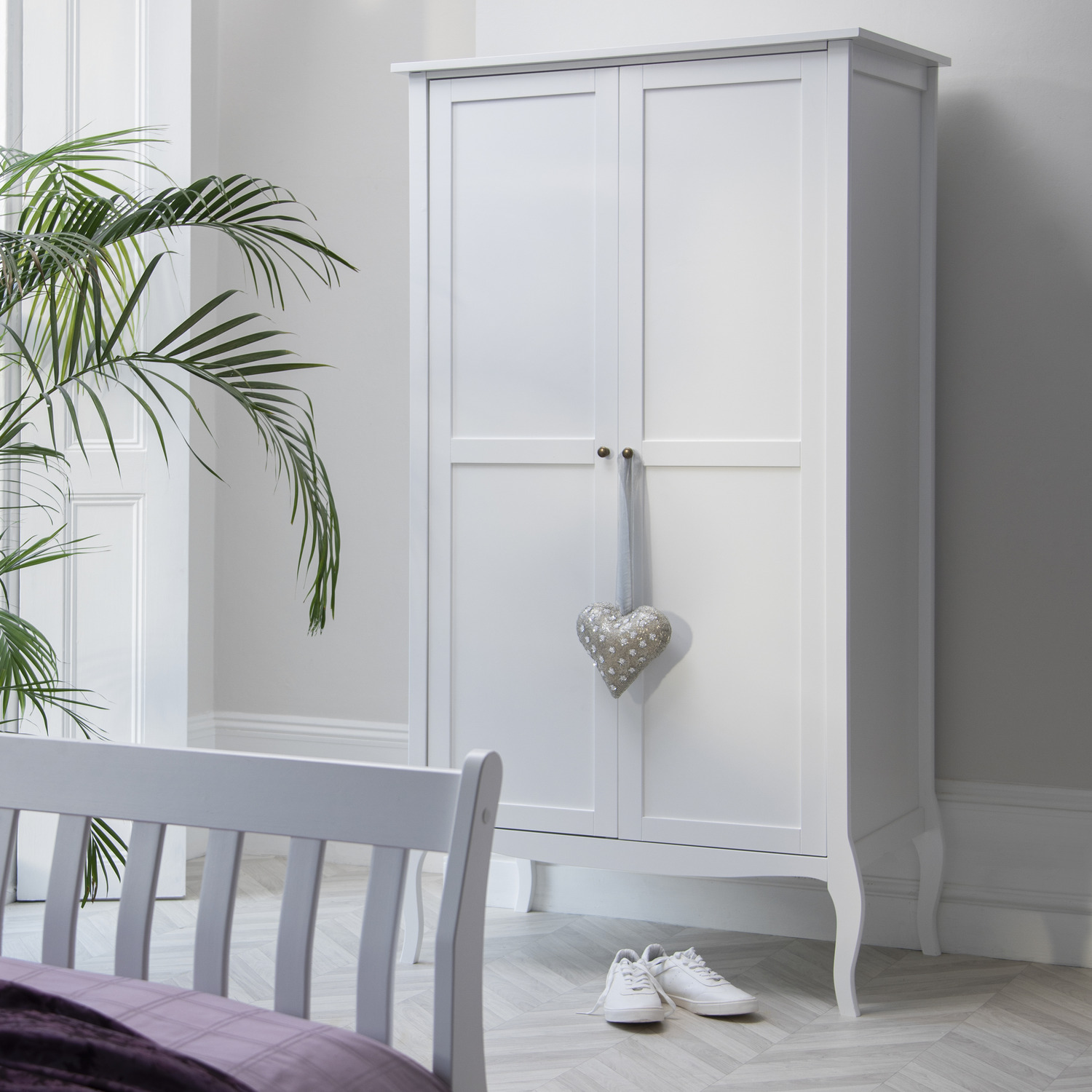 Camille Wardrobe In Classic White - White
