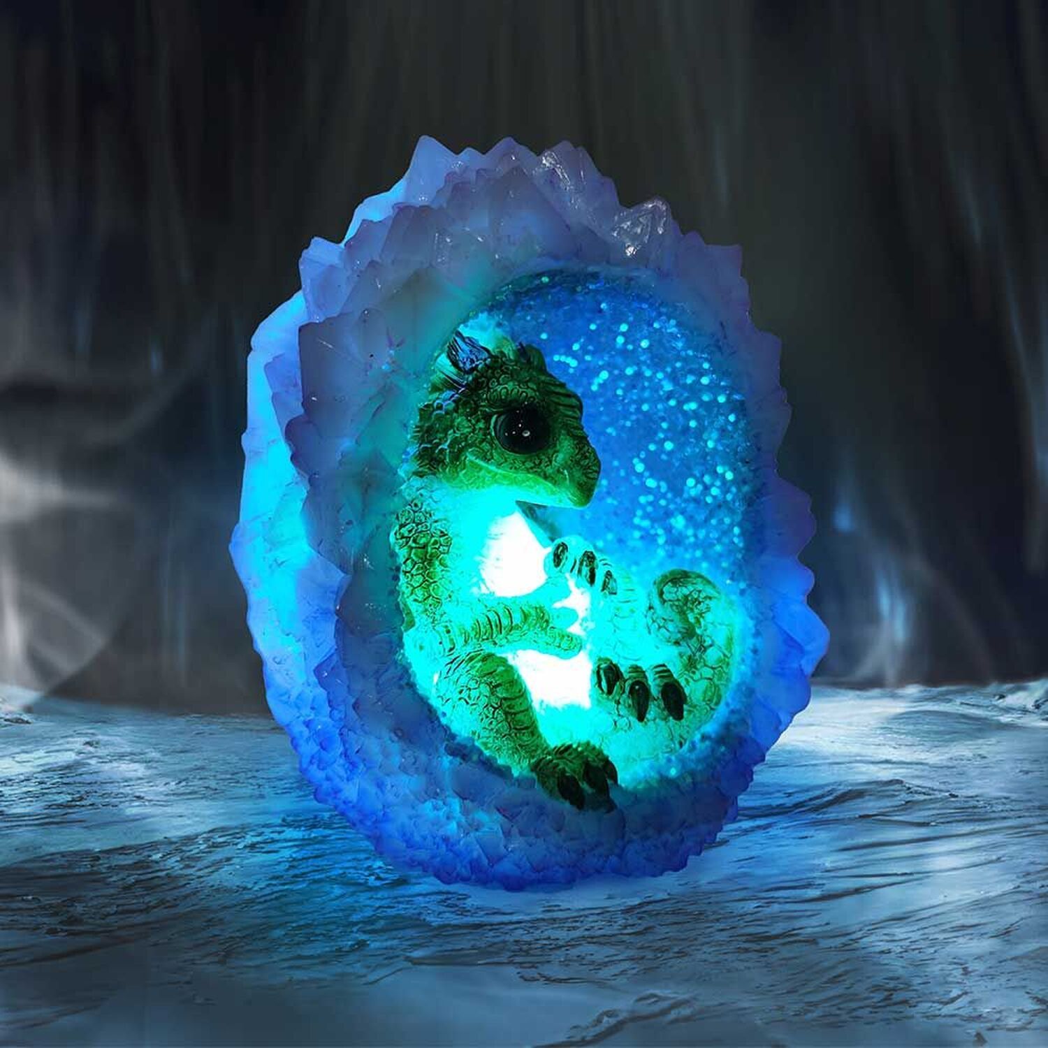Geode Nest Purple Illuminating Figurine 12cm