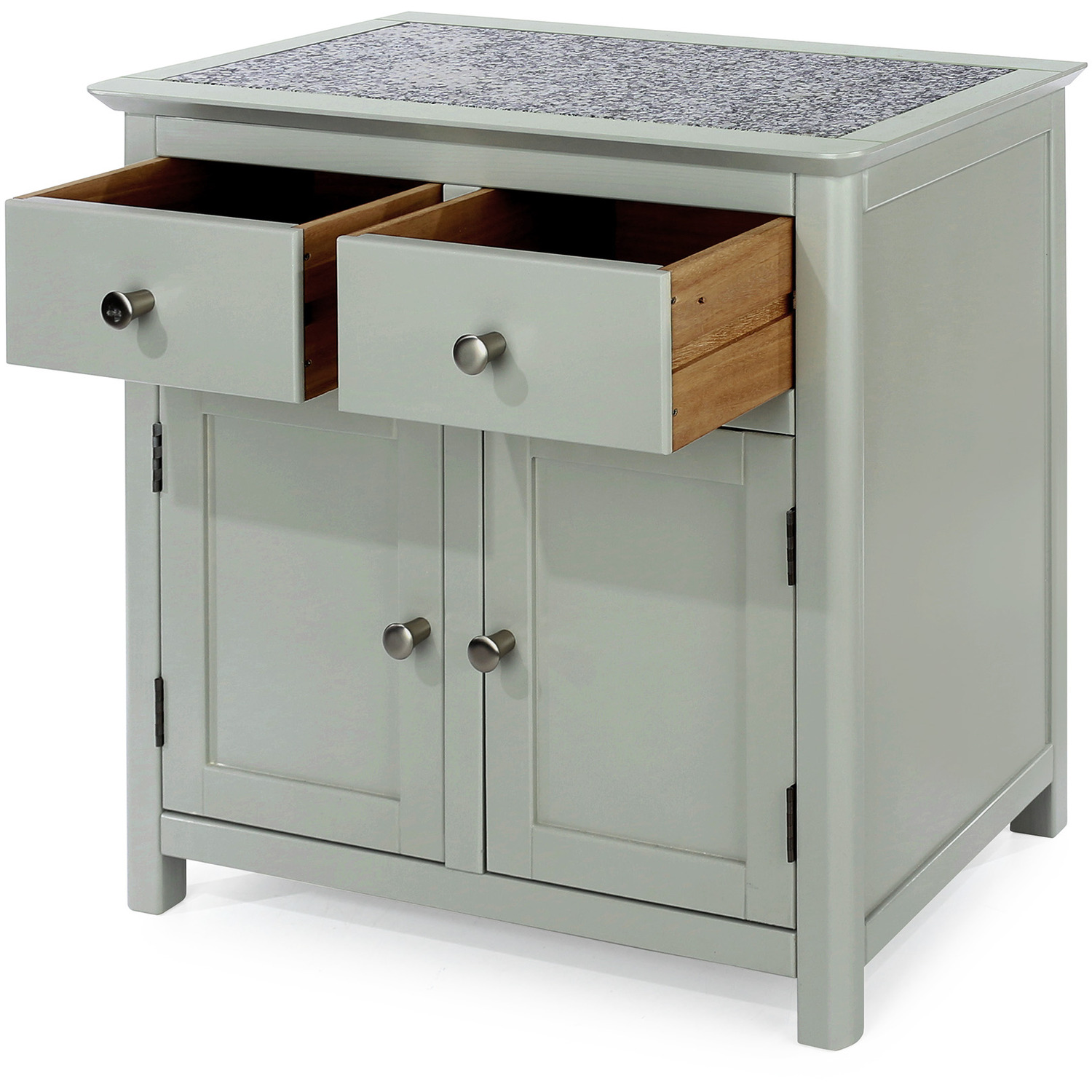 Perth Stone Inset Sideboard - Soft Grey 2