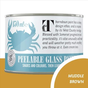 Thorndown Muddle Brown Peelable Glass Paint