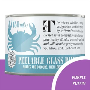 Thorndown Purple Puffin Peelable Glass Paint
