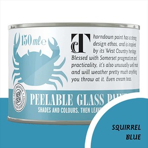 Thorndown Squirrel Blue Peelable Glass Paint