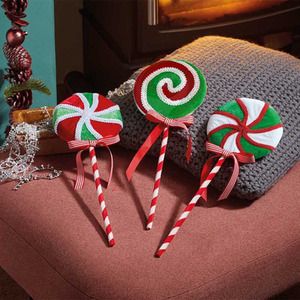 3 Piece Christmas Lollipop Ornaments