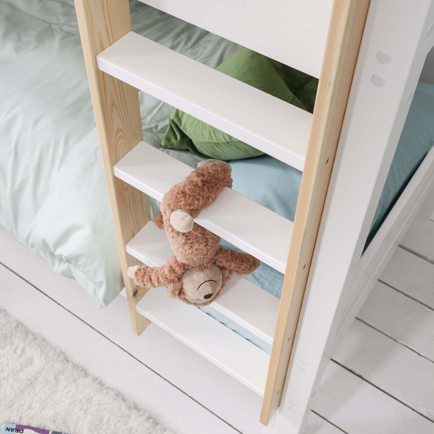 Una Bunk Bed - White Bunk Bed Only