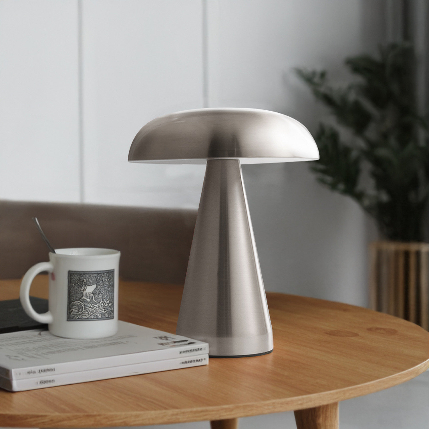 Image of Small Mushroom-Shaped Tri-Color LED Table Lamp&hellip;