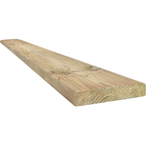 Treated Reject Decking Board  8 Pack  27 x 145 x 2400mm  DIY  Garden