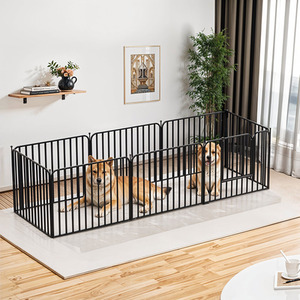 Kidkid 8 Panels Playpen Metal Pet Fence with Door