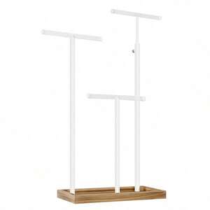 SONGMICS 2-in-1 Jewellery Display Stand with 3 Metal T-Bar Holes