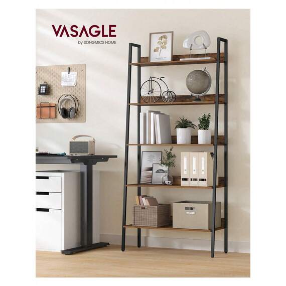 VASAGLE 5 Tier Narrow Ladder Shelf