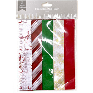 Patterned Christmas Tissue Paper