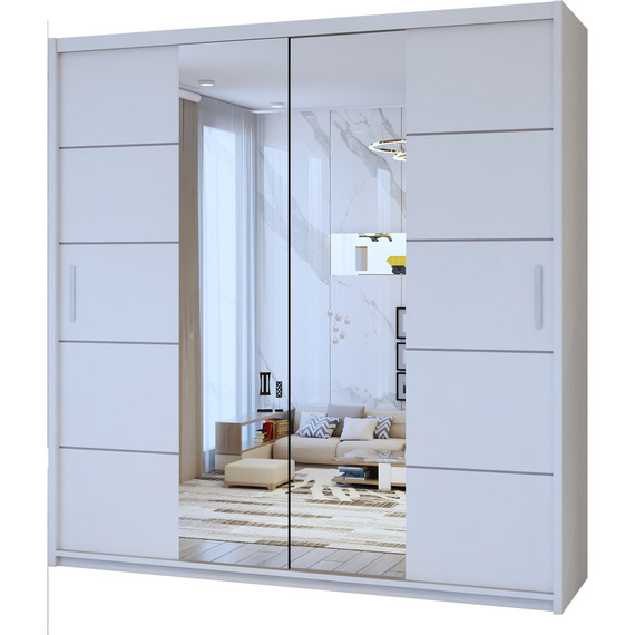 Burj Sliding Mirror Wardrobe 