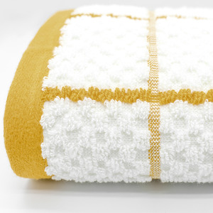 Yellow Set of 3 Checkered Tea Towels shot 10278709