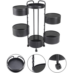 5-Tier Rotating Kitchen Storage Rack