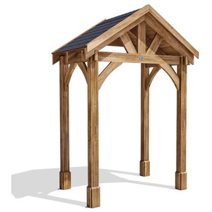 6.6x5ft Dunster House Wooden Porch Canopy Thunderdam