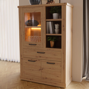 Corona Display Cabinet with LED Light