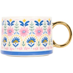Decal Mug with Metallic Handle