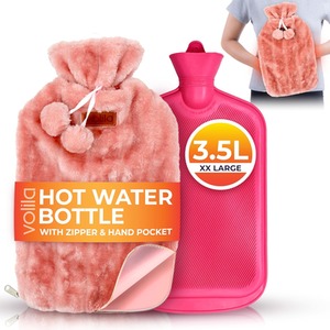 Extra Large Hot Water Bottle With Zipper  Hnad Pocket
