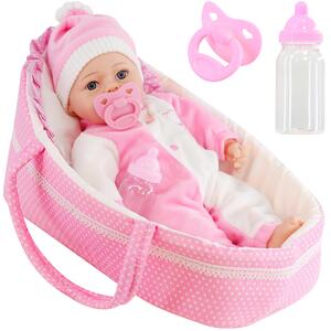 Baby Doll with Carry Cot Sounds Play Set
