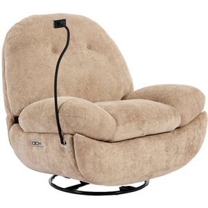 Phoenix Teddy Boucle Voice Control Swivel and Rocker Electric Recliner Chair