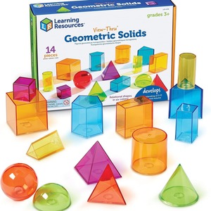 Geometric View Through Colourful Educational Shapes
