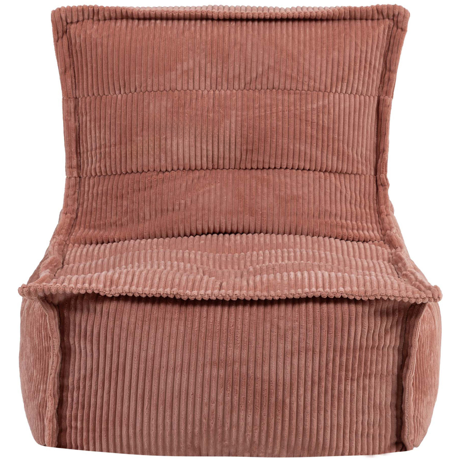 Adult And Kids Scandi Corduroy Bean Bag Set - Dawn Pink