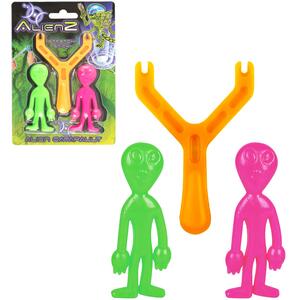 Stretchy Sticky Alien Catapult Set of 24