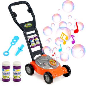 Kids Bubble Mower with Solution Outdoor Toy