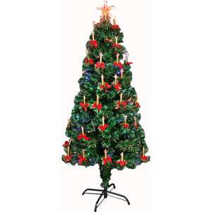 Candle Bow Fibre Optic Christmas Tree
