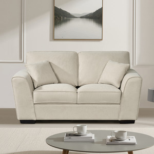 Mellette soft fabric 2 seat sofa