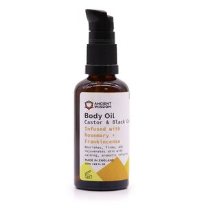 Organic Body Oil 50ml Rosemary  Frankincense Resin Smudge Stick