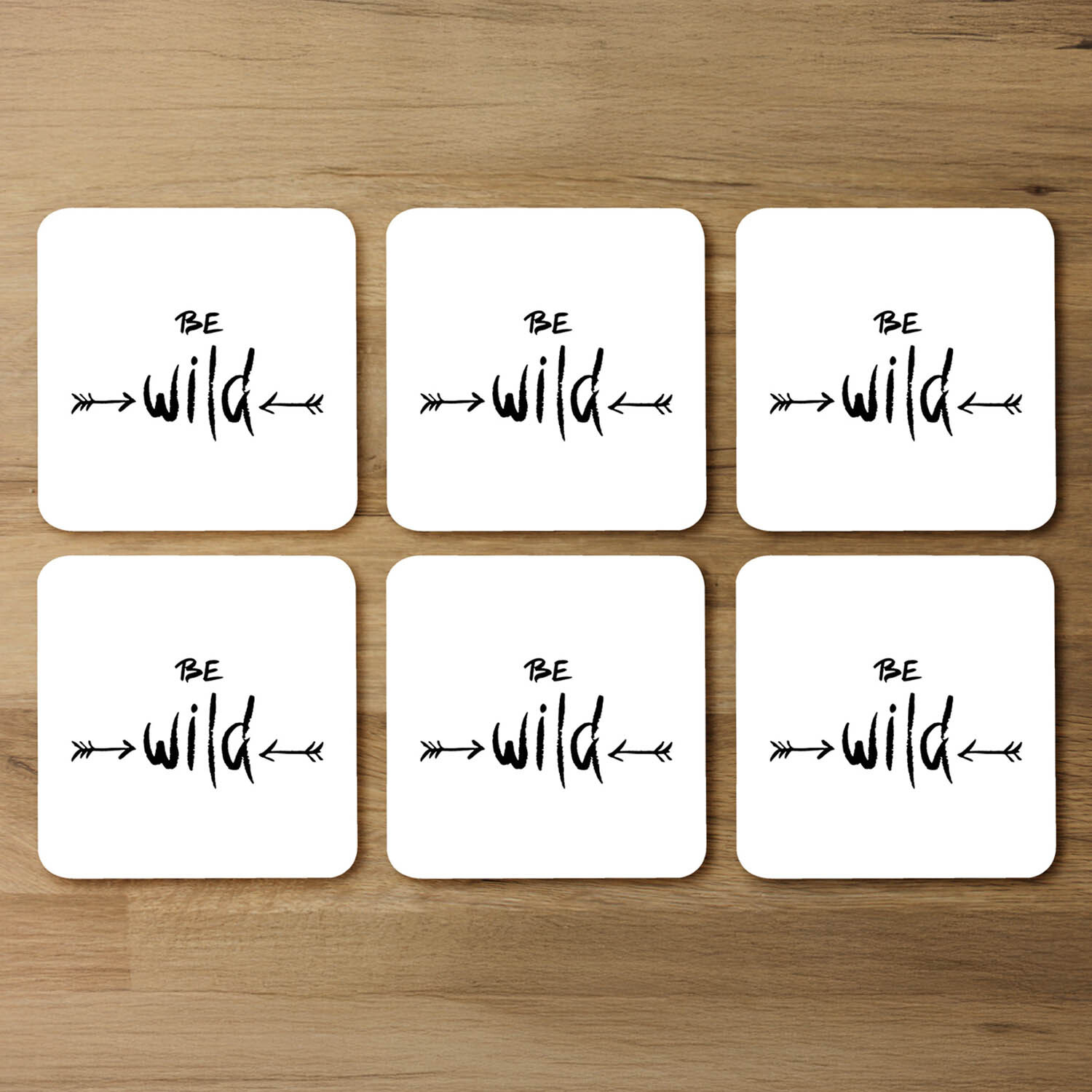 Image of Be Wild Inspirational Quote Coaster -&hellip;
