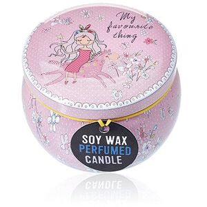 Art Tin Candle Assorted Design Friendly Messages Parma Violet