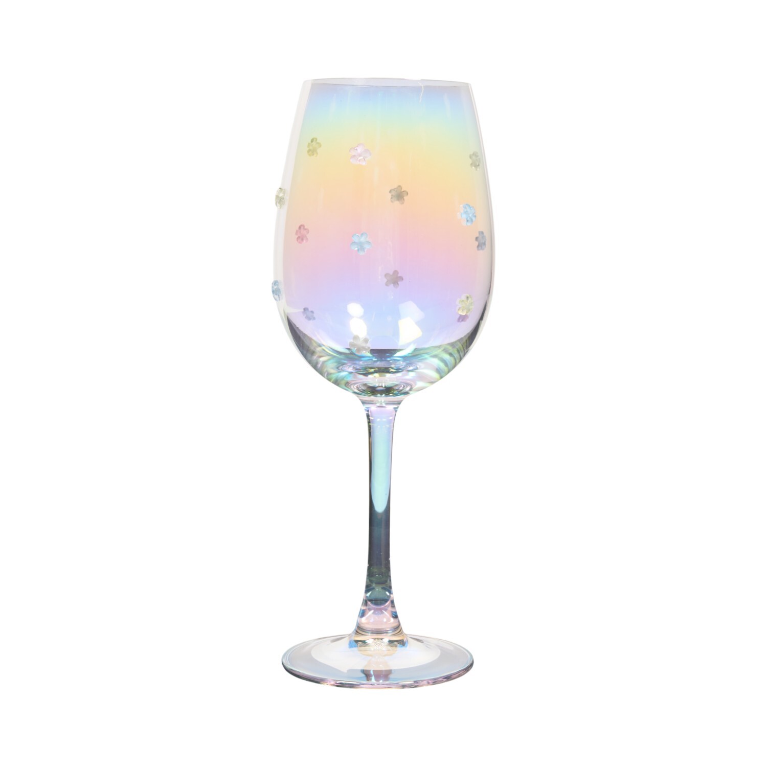 Image of Lustre Flower Wine Glass