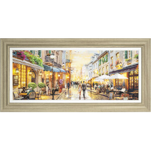 Macneil Night Time Cafe Framed Art