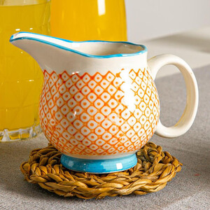 Hand-Printed Milk Jug - 300ml