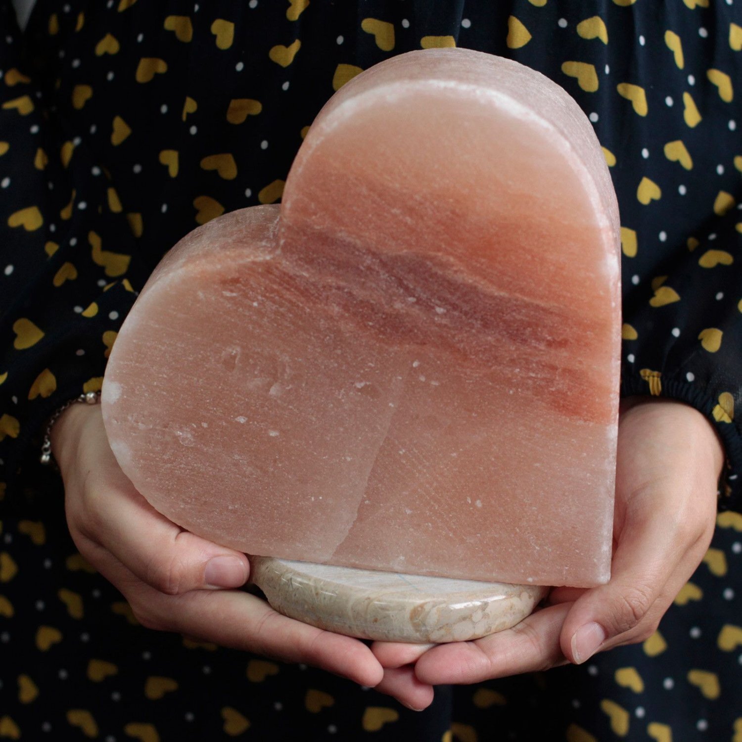 Image of Heart-Shaped Himalayan Salt Lamp for Air&hellip;