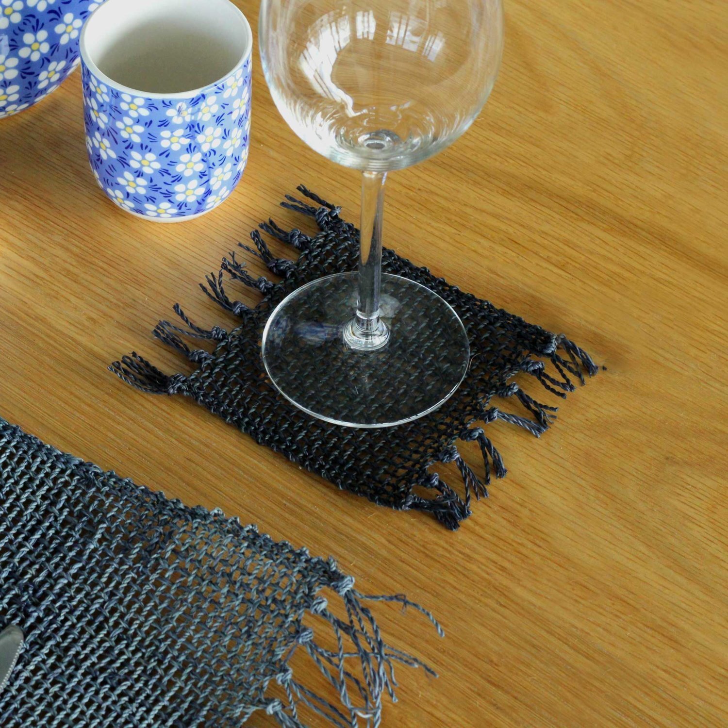 Image of Seagrass Fringe Coasters Eco Friendly Handcrafted&hellip;