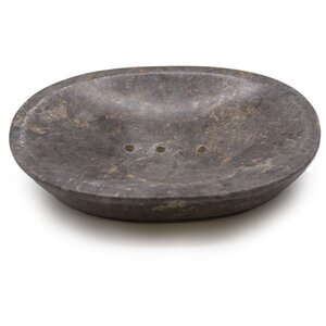 Elegant Grey Marble Soap Dish Classic Timeless Bathroom Decor
