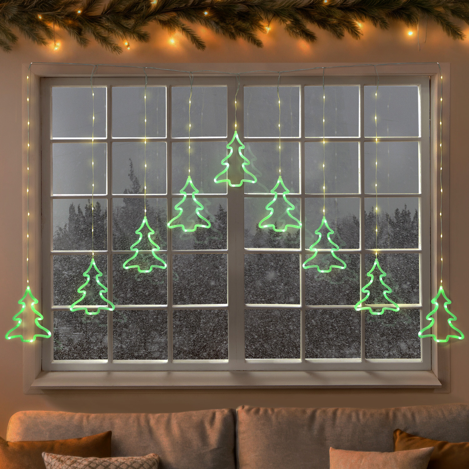 130 LED Christmas Tree Curtain Light