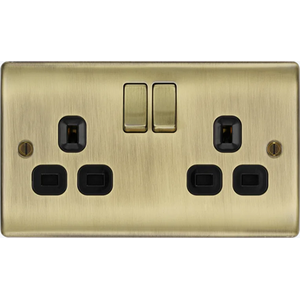 BG Nexus Metal 2 Gang Socket
